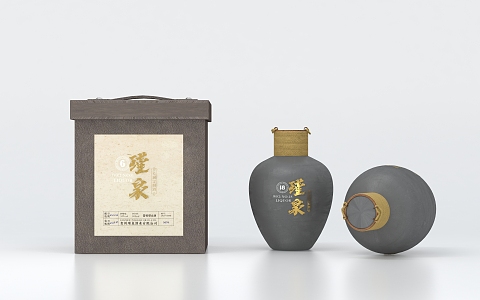 Modern Liquor Jinquan Private Custom Liquor 3d model