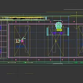 Modern Professional Broadcasting Studio With Blue Chroma Key Shooting Equipment And Functional Control Workstation
