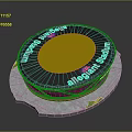 Wynn's Las Vegas Allegiant Stadium Circular Model With White Roof Design