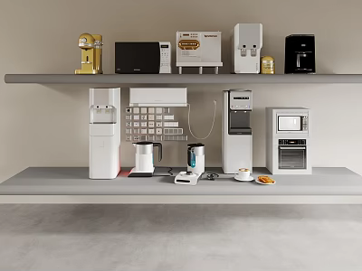 Kitchen Appliances Water Dispenser Coffee Machine Direct Drinking Machine Electric Pot Microwave Oven 3d model