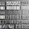 Collection of Various Fence Designs With Wooden Picket Metal Rail And Woven Patterns