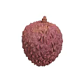 Fresh Lychee Fruit Showcasing Vibrant Red Color With Spiky Textured Skin