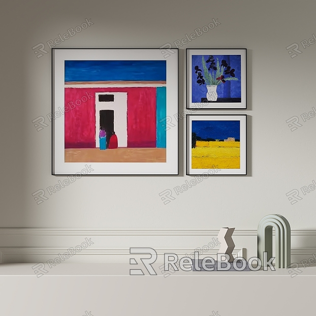 Simple abstract decorative painting model