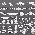 Ornate Carved Decorative Elements Featuring Intricate Patterns And Design Details