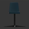 Modern Teal Leisure Chair With Padded Seat And Backrest Metal Swivel Base For Comfortable Seating