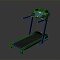 Sturdy Black Treadmill With Digital Control Panel And Handrails For Home Fitness