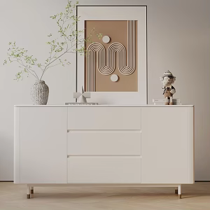 Modern Entrance Cabinet 3d model