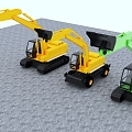 Excavator Construction Vehicle Construction Machinery 3d model