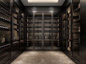 Modern Wine Tasting Room Wine Cellar Wine Cellar 3d model