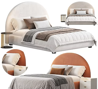 Double bed 3d model