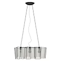 Modern Pendant Light Design With White Pleated Shades And Metal Hanging Wires