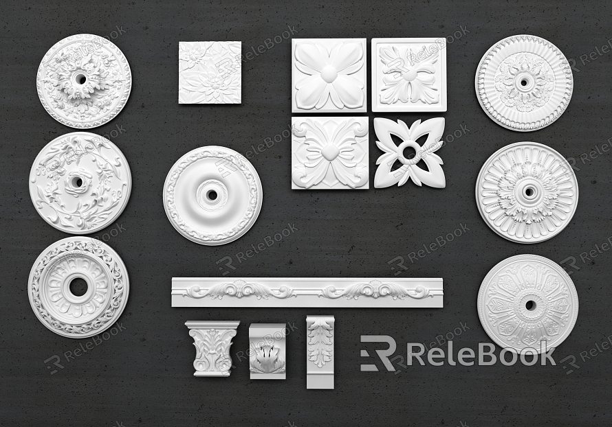 European decorative line combination model