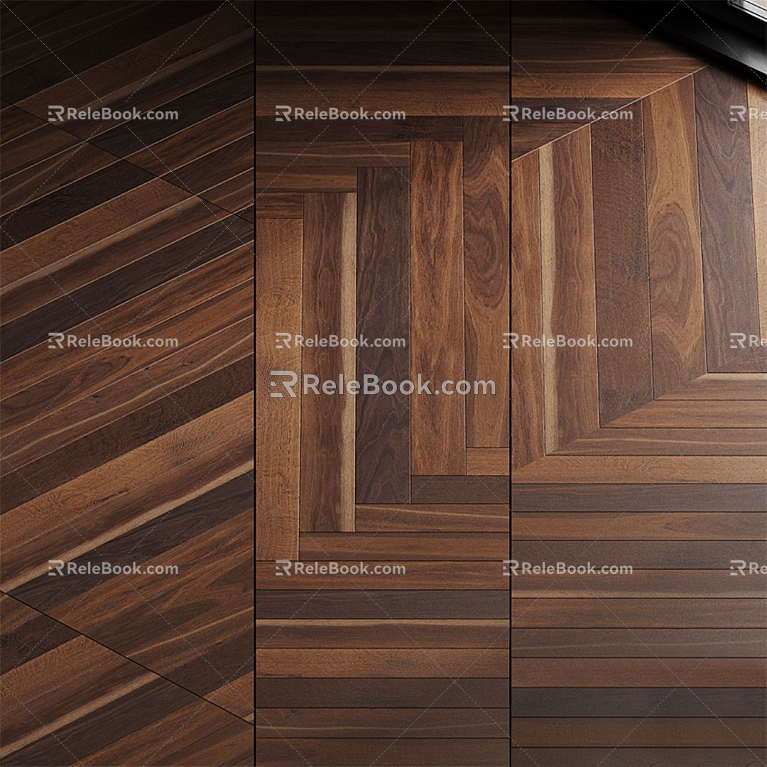 Modern Flooring Wood Flooring 3d model