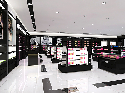 Modern Cosmetics Store 3d model