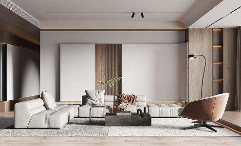 modern living room 3d model