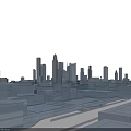 Aerial View Urban Planning With High Rise Buildings And City Layout