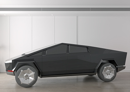 Tesla electric pickup car 3d model