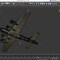 B17 bomber fighter aircraft 3d model