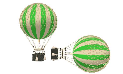 Modern hot air balloon hot air balloon children's play equipment and facilities 3d model