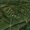 Lush Green Mountain Garden Landscape With Natural Vegetation And Scenic Rolling Terrain