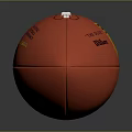 Red Wilson NFL Football With The Duke Logo And Classic Design