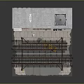 Multi Story Building With Water Tower Pink Facade And Parking Area Featuring Construction Vehicle