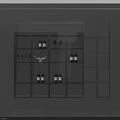Modern Black Wine Cabinet With Glass Doors Wine Bottles And Built In Lighting