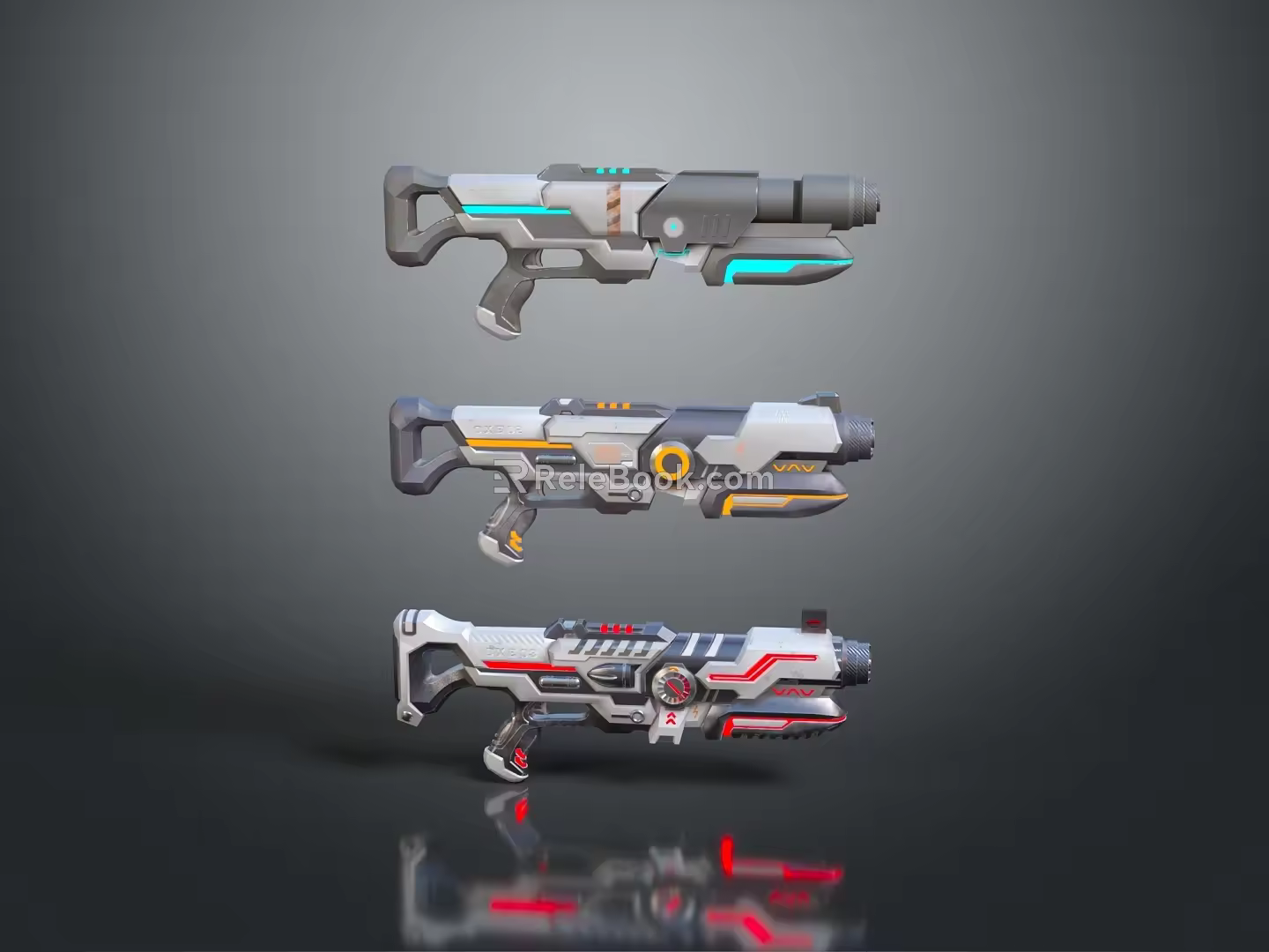 Sci-fi Pistol Game Pistol Sci-fi Firearms Sci-fi Game Gun Game Firearms Game Gun 3d model
