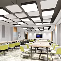 Modern Classroom Multimedia Classroom 3d model