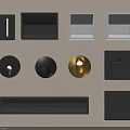 Modern Wall Lights And Recessed Lighting Fixtures With Various Shapes And Colors