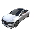 Modern Luxury Sedan With Sleek Silver Body Black Roof And Stylish Wheels Design