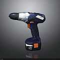 WORX Cordless Drill Blue And Silver Design With 18V Battery And Orange Button