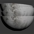 Silver Kitchen Bowls and Plates Stacked in Various Sizes for Daily Use
