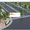 Modern Road Infrastructure With Multiple Lanes Green Medians Trees And Pedestrian Crossings