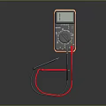 Digital Multimeter with LCD Display for Computer Hardware Testing and Repair 3d model