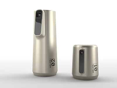 Silver Digital Devices With Compact And Tall Design 3d model