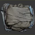 Stack Of Folded Multicolored Clothes With Various Shades And Soft Textures 3d model