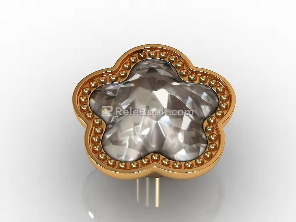 Light Luxury Hardware Handler 3d model