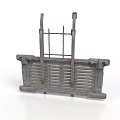 Sturdy Industrial Metal Grid Frame Equipment With Vertical Bars And Horizontal Grids