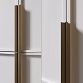 Modern Wardrobe Design With Sliding Doors Metal Handles And Light Colored Panels
