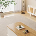 Modern White Coffee Table with Lift Top Storage Drawers and Wooden Surface