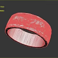 Elegant Silver Fashion Ring Featuring Carved Textured Surface And Metallic Finish