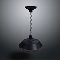 Modern Black Hanging Chair With Metal Chain And Bowl Shaped Seat Design