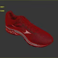 Navy Blue Mesh Upper Running Sneakers With White Sole And Accent Design