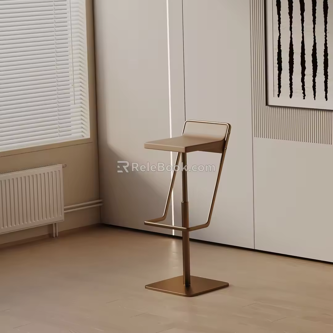 Modern Bar Chair 3d model