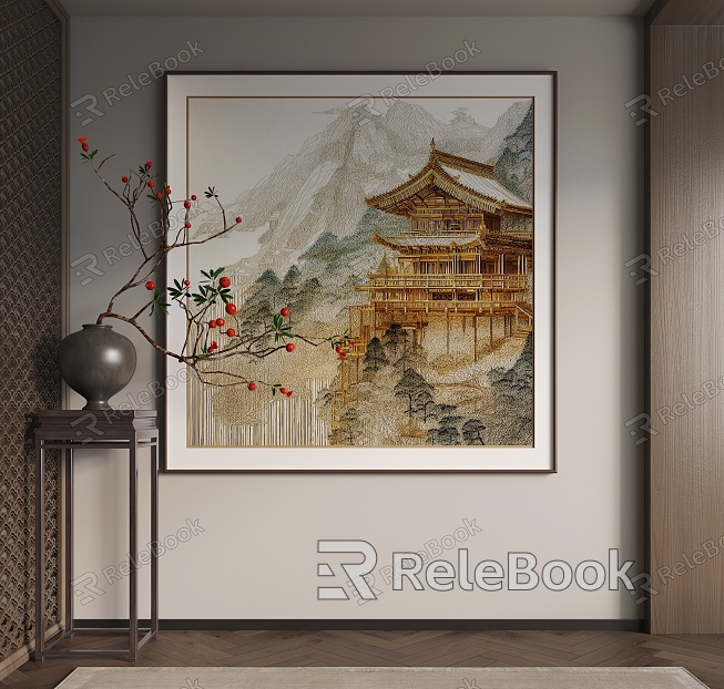 Hanging painting, decorative painting, landscape painting model