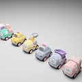 Colorful Electric Toy Cars With Cute Designs For Kids Playtime Fun