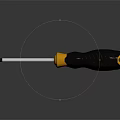 Durable Black And Yellow Hardware Tool Screwdriver With Non slip Grip Handle And Metal Shaft