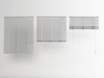 modern venetian blinds curtain 3d model