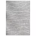 Modern Square Rug With Beige Woven Wave Texture And Minimalist Design